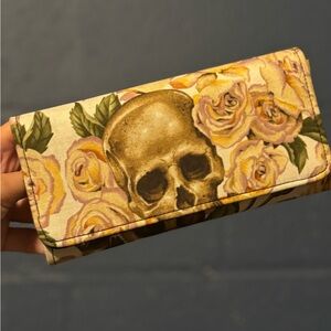 Floral Skull Women's Wallet